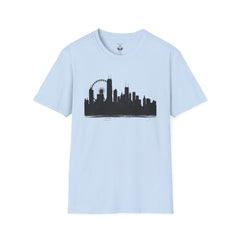 Skyline Unisex T-Shirt | City Lover Tee, Urban Art Shirt, Gift for Travelers, Vibrant Summer Apparel, Graphic T-Shirt