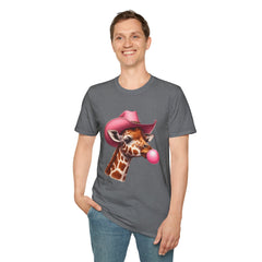 Whimsical Giraffe T-Shirt, Fun Casual Tee, Gifts for Animal Lovers, Birthday Apparel, Cute Graphic Shirt