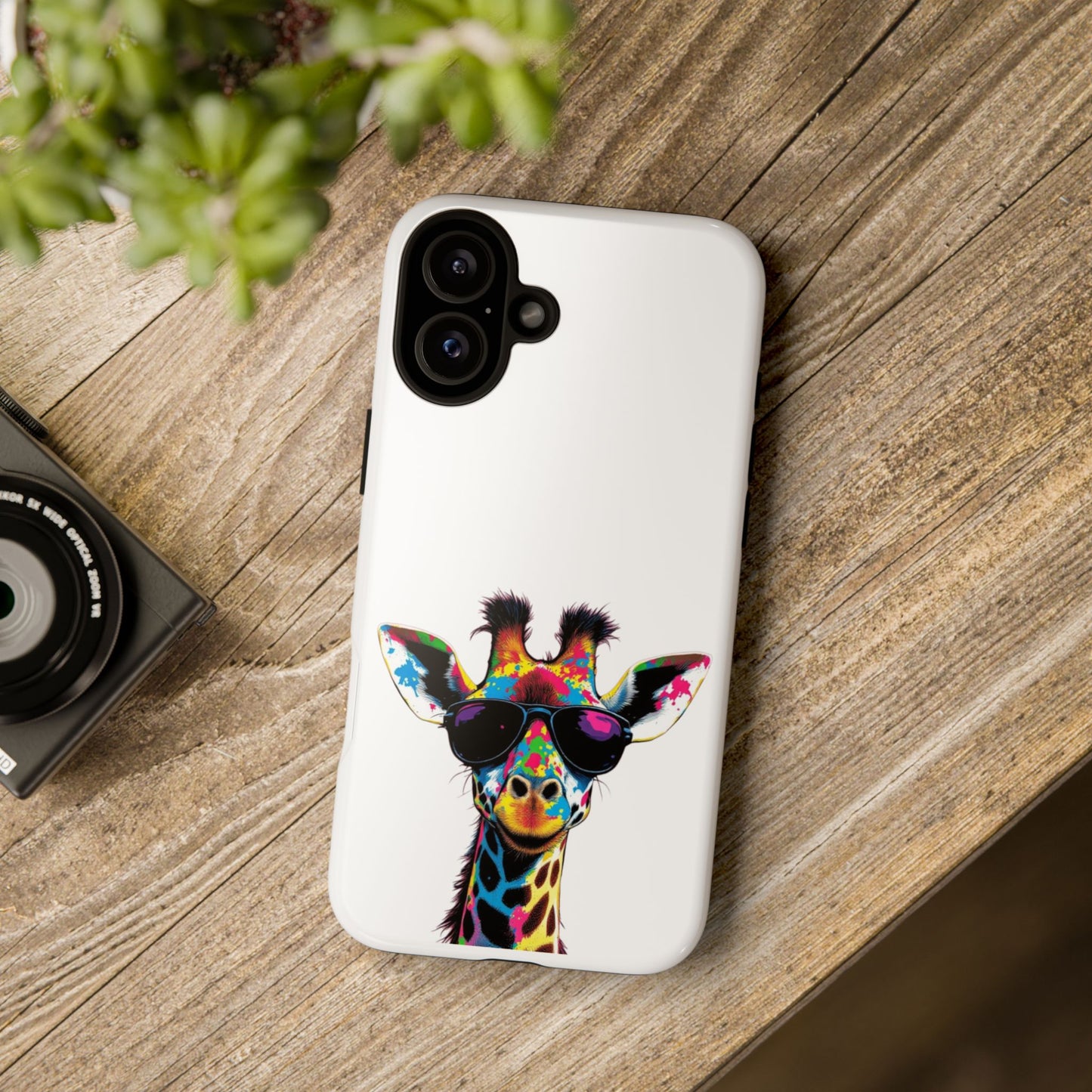 Colorful Giraffe Phone Case - Tough Cases for Animal Lovers