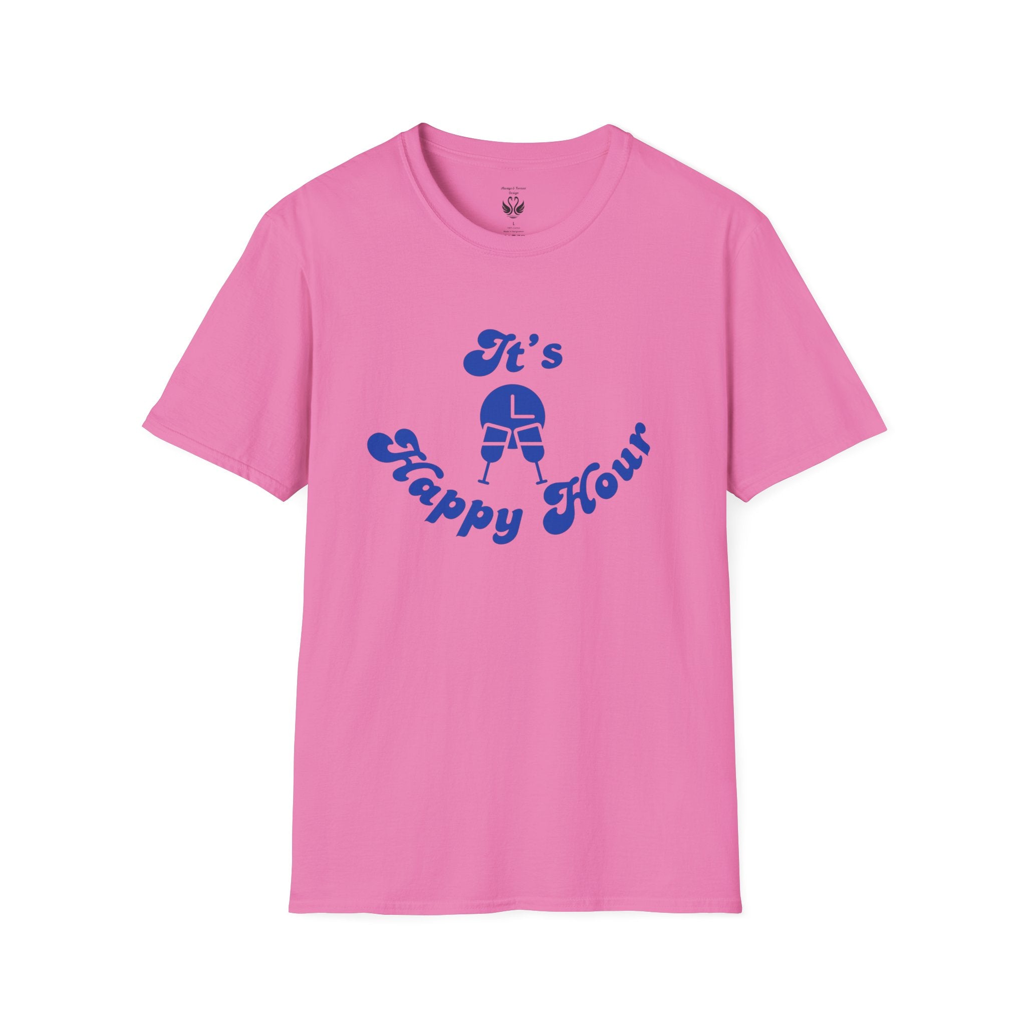 Unisex Happy Hour T-Shirt, Perfect for Parties, Casual Outings, Gifts, and Celebrations
