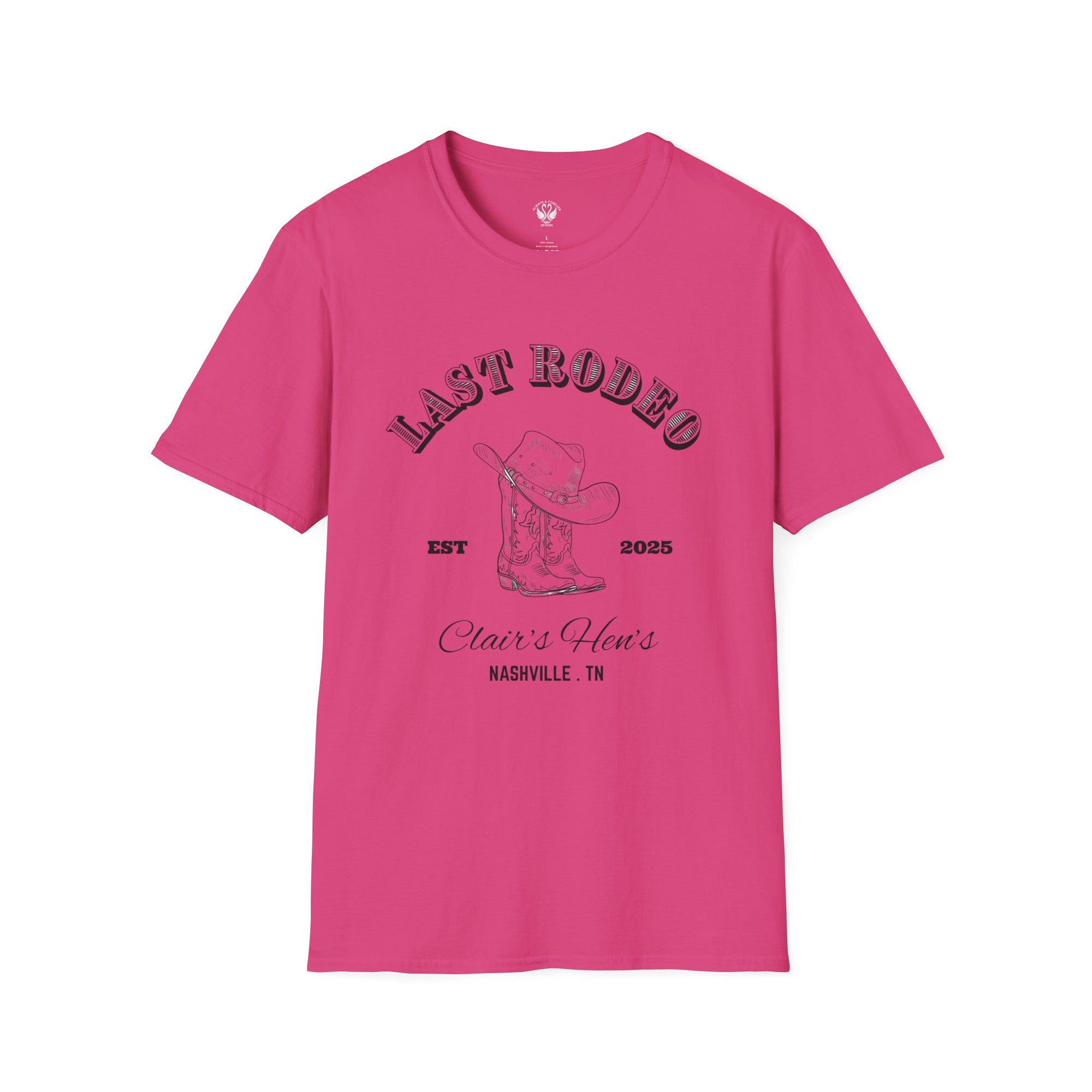Last Rodeo Unisex Softstyle T-Shirt, Vintage Western Tee, Country Music Shirt, Nashville Souvenir, Festival Apparel