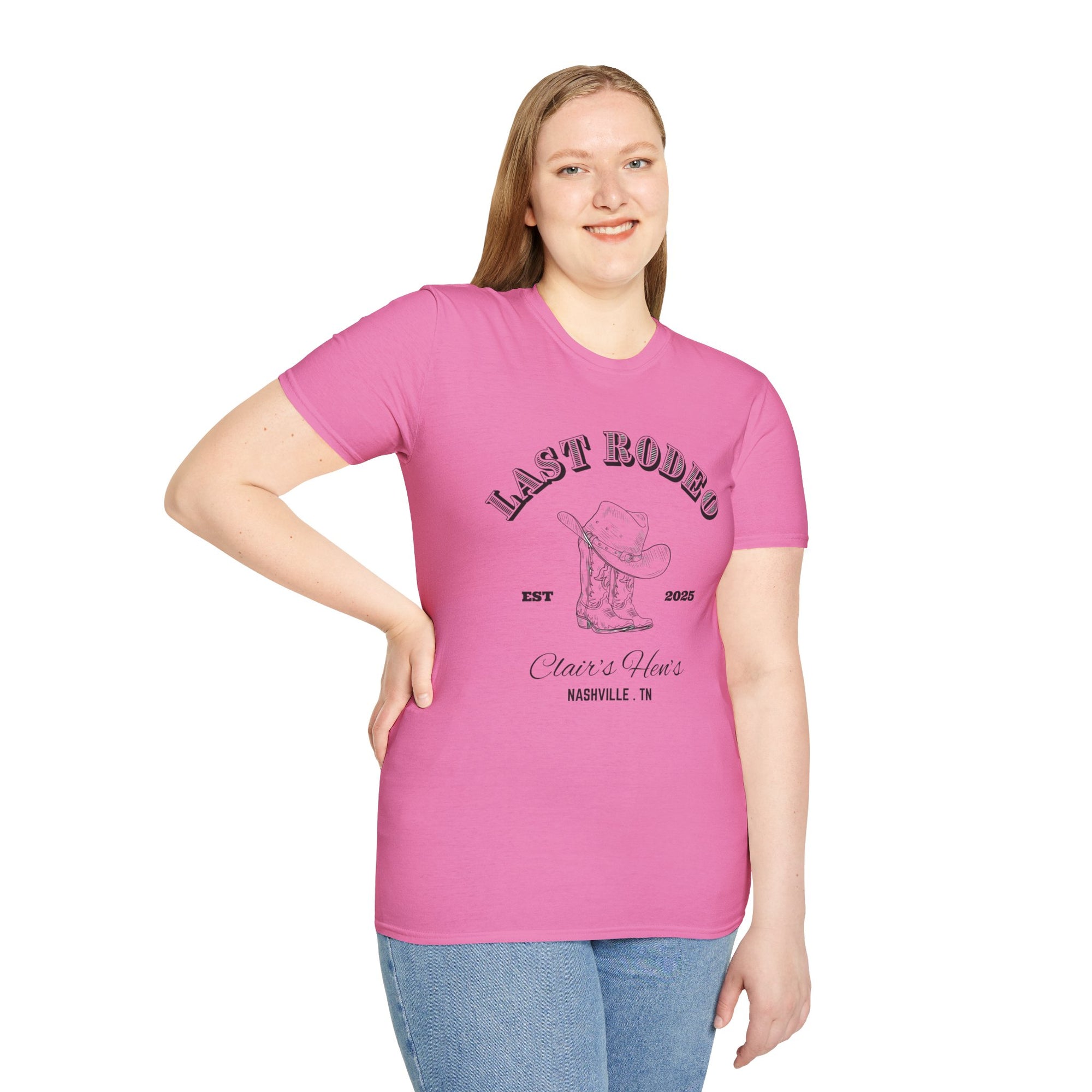 Last Rodeo Unisex Softstyle T-Shirt, Vintage Western Tee, Country Music Shirt, Nashville Souvenir, Festival Apparel