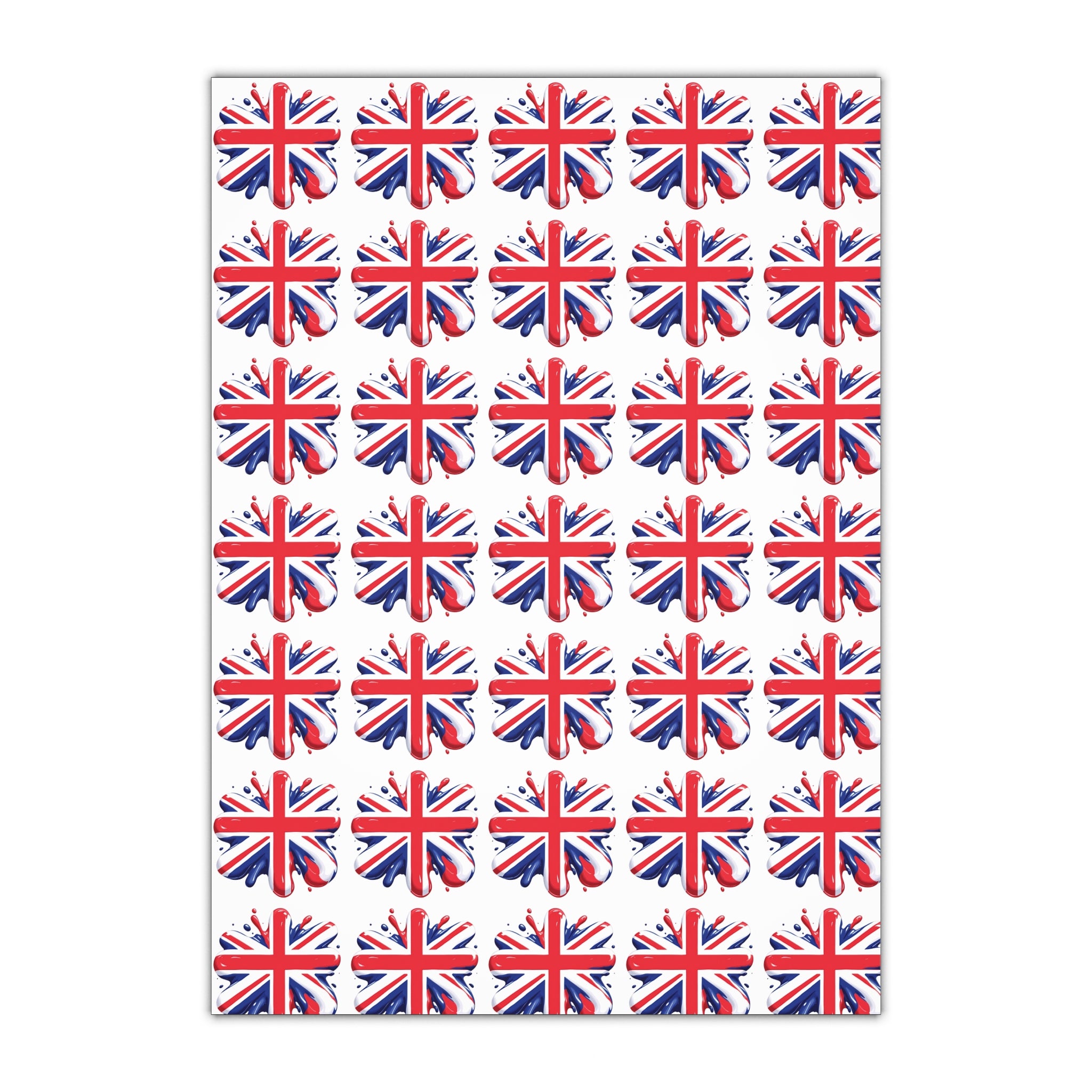 Union Jack Gift Wrapping Paper Sheets - Perfect for Celebrations & Holidays