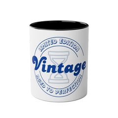 Vintage Limited Edition Two-Tone Coffee Mug - Aged to Perfection