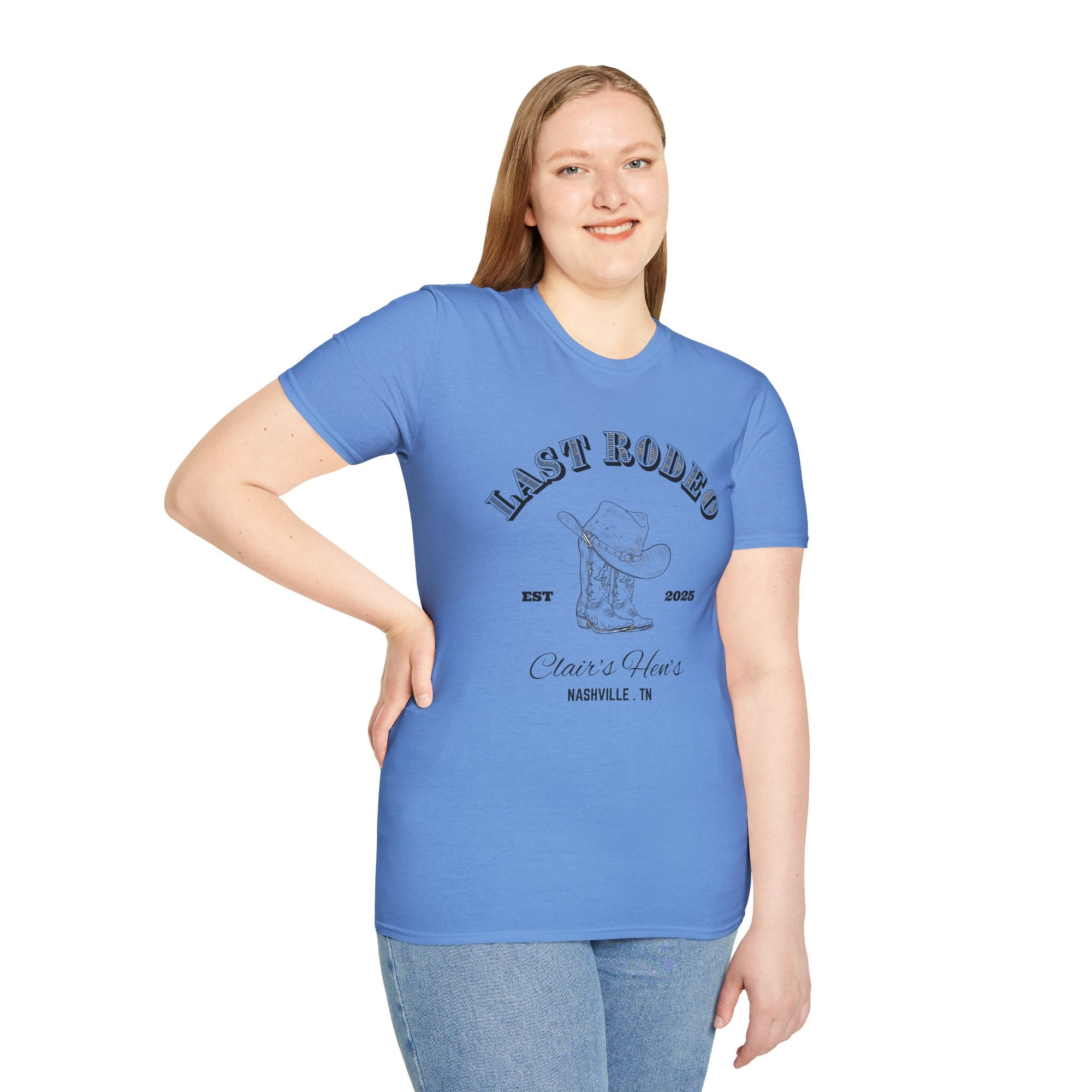 Last Rodeo Unisex Softstyle T-Shirt, Vintage Western Tee, Country Music Shirt, Nashville Souvenir, Festival Apparel