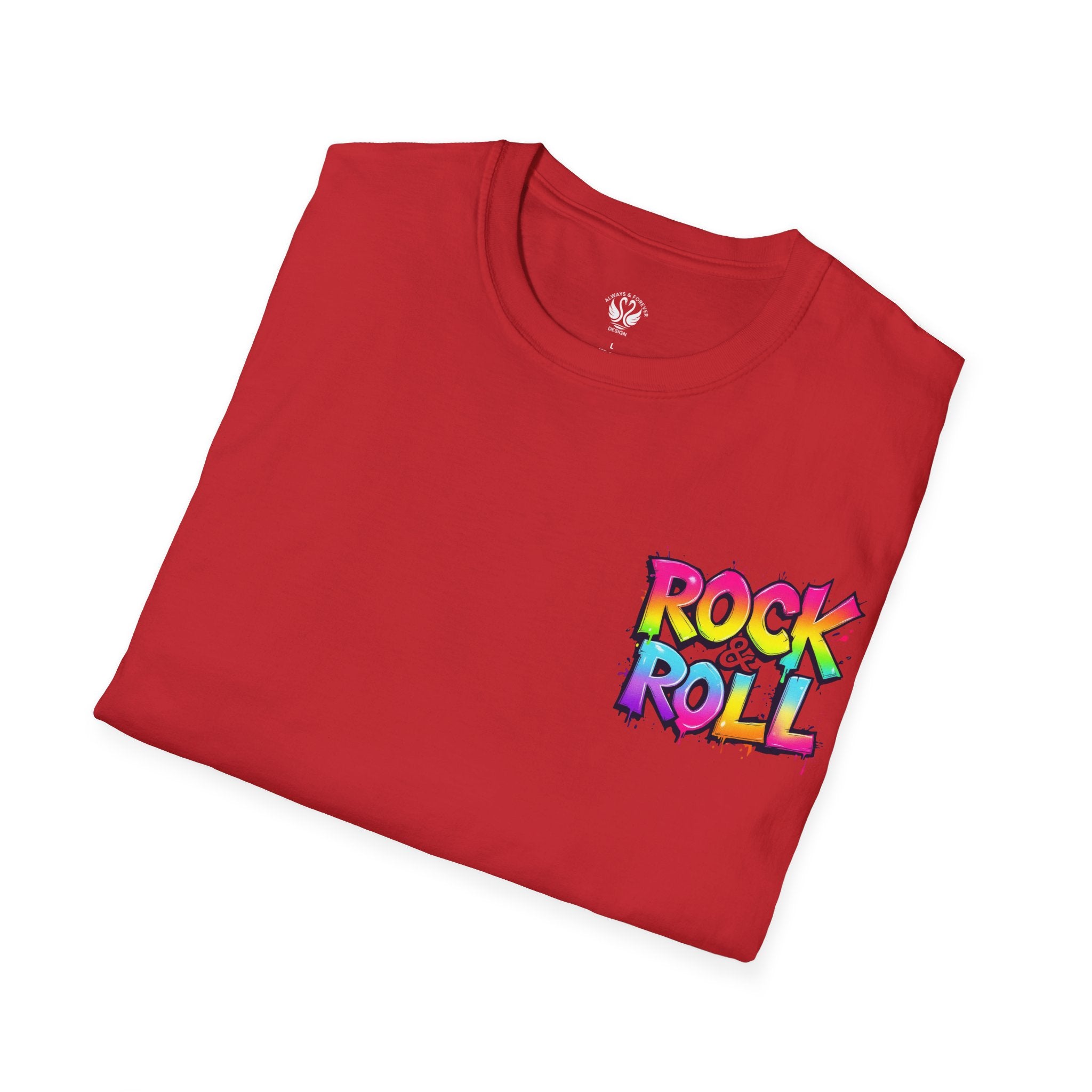 Colorful Rock & Roll Unisex T-Shirt, Vintage Music Tee, Festival Shirt, Gift for Music Lovers, Concert Apparel