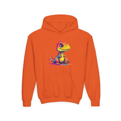 Colorful Dino Youth Hoodie – Fun and Playful Sweatshirt for Kids