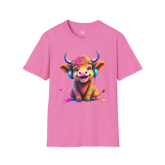 Cute Cow Graphic T-Shirt, Fun Animal Tee, Unisex Casual Wear, Gift for Cow Lovers, Trendy Summer Shirt