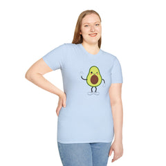 Cute Avocado Tee, Fun T-Shirt for Foodies, Gift for Friends, Cute Apparel, Casual Wear, Summer Outfit