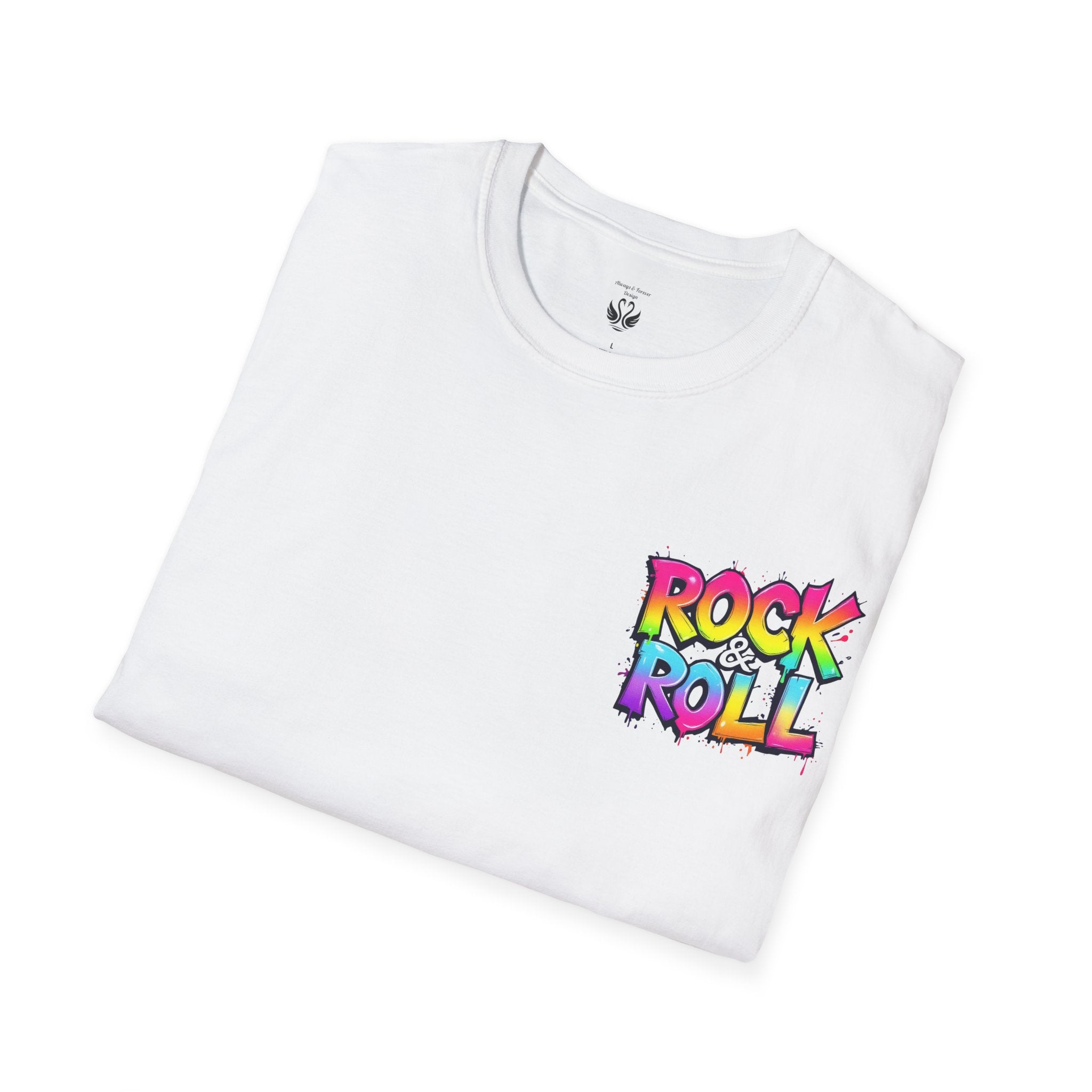 Colorful Rock & Roll Unisex T-Shirt, Vintage Music Tee, Festival Shirt, Gift for Music Lovers, Concert Apparel