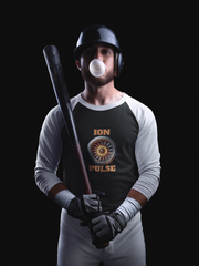 Unisex 3/4 Sleeve Baseball Tee - ION PULSE Graphic Shirt, Casual Sportswear, Cool Gift for Sports Lovers, Streetwear, Everyday Style