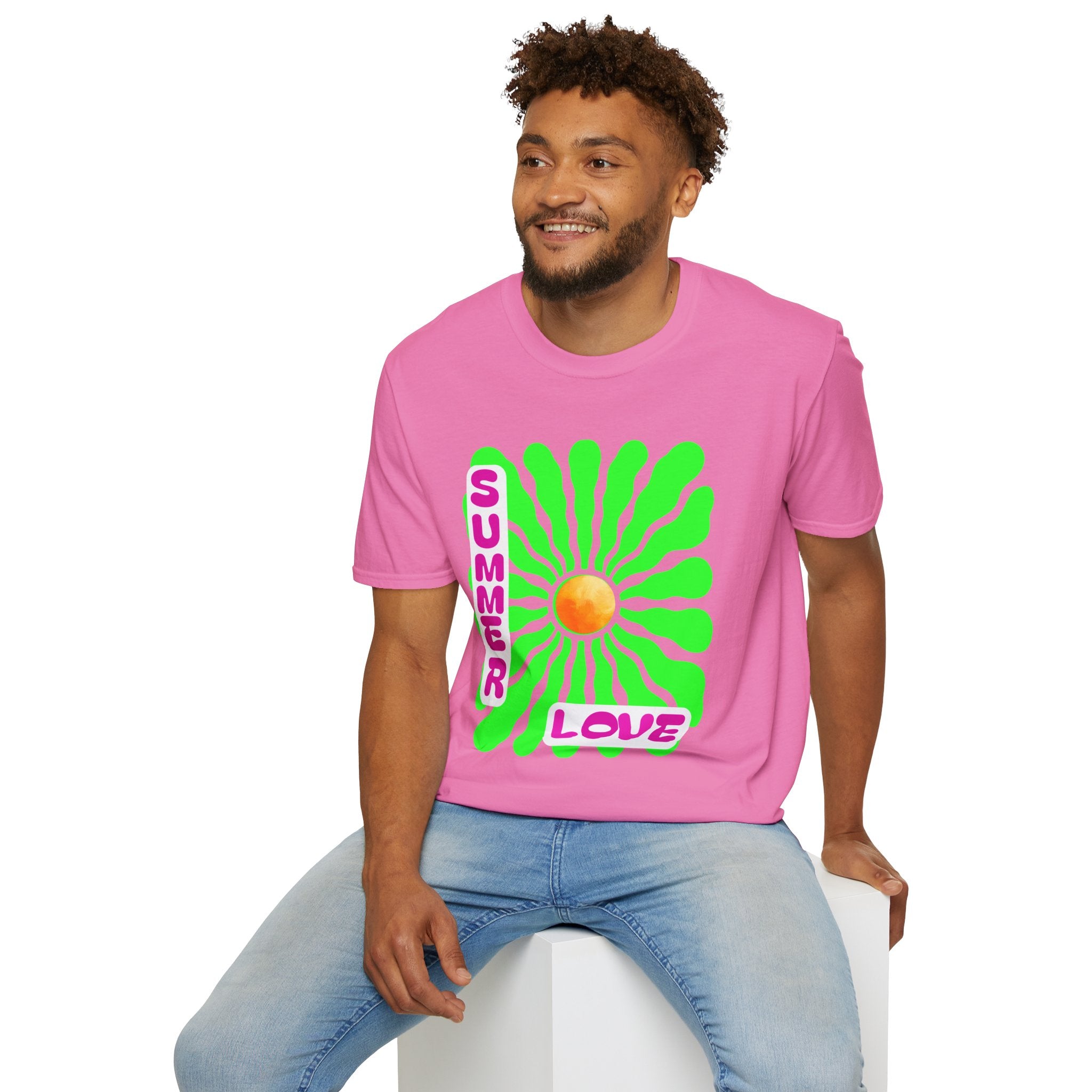 Retro Summer Love T-Shirt | Unisex, Colorful Graphic Tee, Perfect for Festivals, Beach Days, and Summer Celebrations