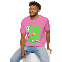 Retro Summer Love T-Shirt | Unisex, Colorful Graphic Tee, Perfect for Festivals, Beach Days, and Summer Celebrations