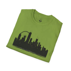 Skyline Unisex T-Shirt | City Lover Tee, Urban Art Shirt, Gift for Travelers, Vibrant Summer Apparel, Graphic T-Shirt