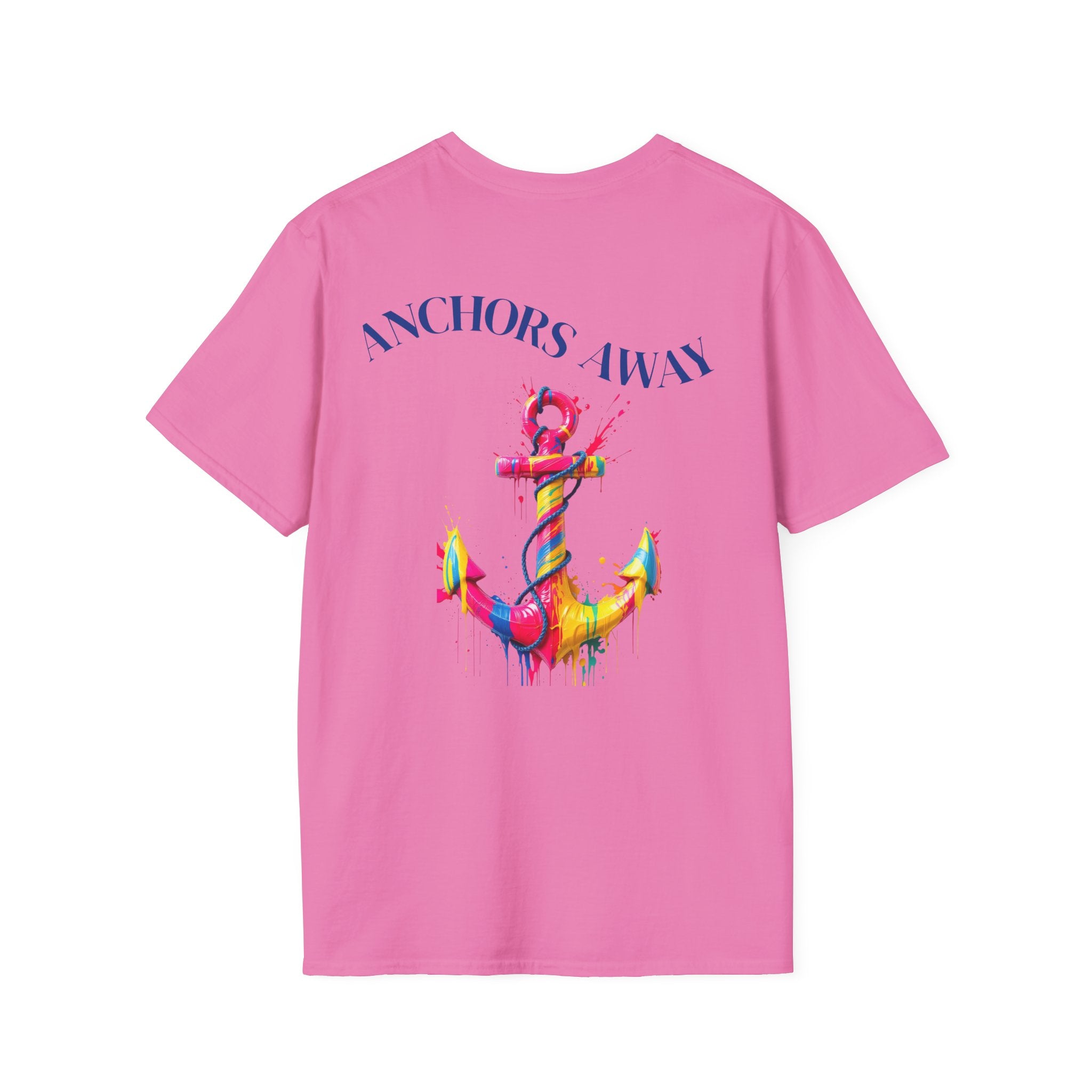 Colorful Anchor Design Unisex T-Shirt, Casual Tee, Nautical Gift, Beachwear, Summer Fashion, Gift for Sailors