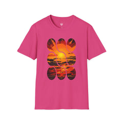 Sunset Inspired Unisex T-Shirt, Colorful Graphic Tee, Retro Summer Apparel, Gift for Friends, Casual Weekend Wear