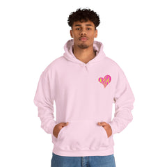 Vibrant Heart Print Hoodie - Funky Sweatshirt for Cozy Days, Perfect for Gifts, Casual Wear, Festivals, and Everyday Comfort