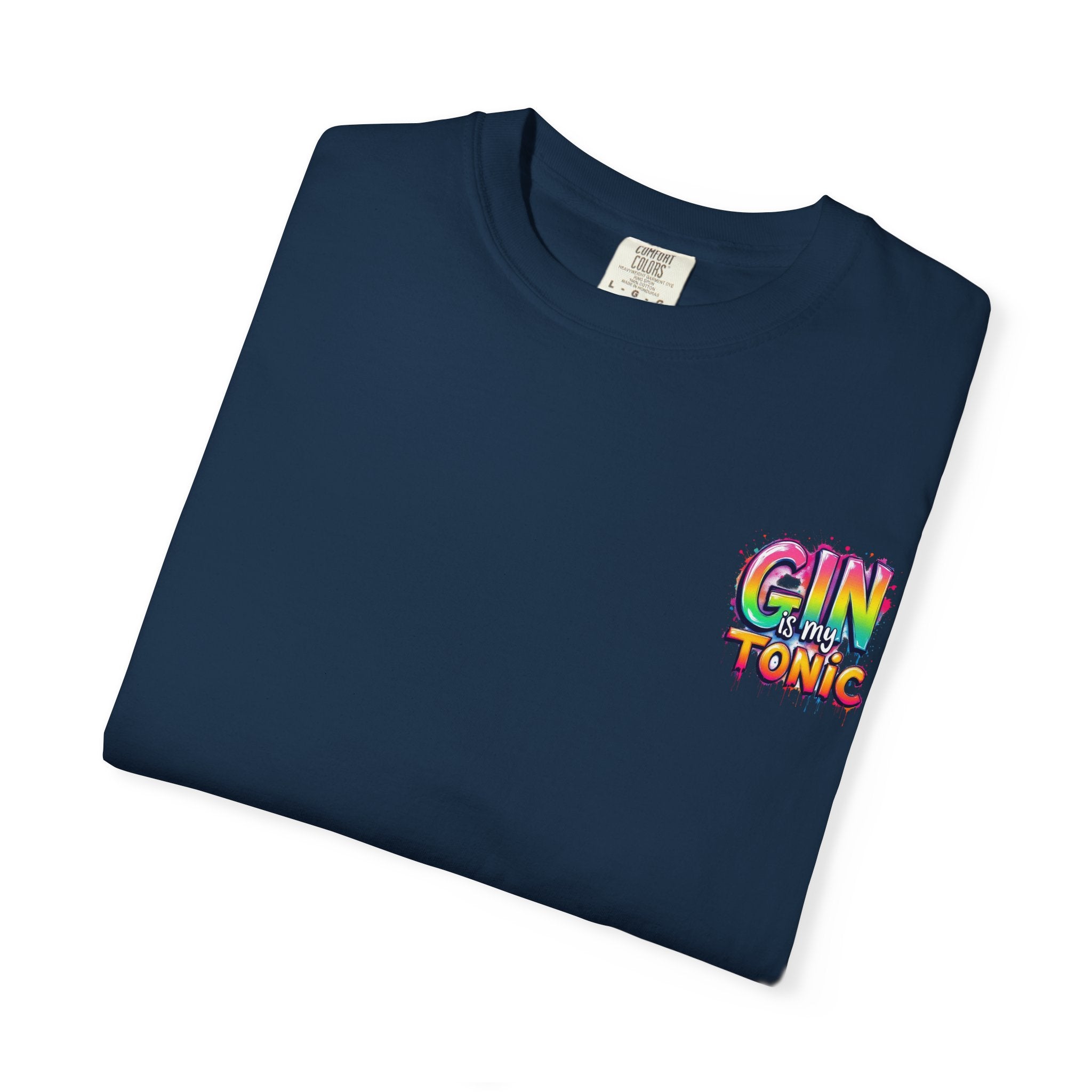 Gin is my Tonic Graphic T-Shirt, Unisex Vintage Tee, Perfect for Festivals, Beach Days, and Casual Wear, Gift for Sun Lovers
