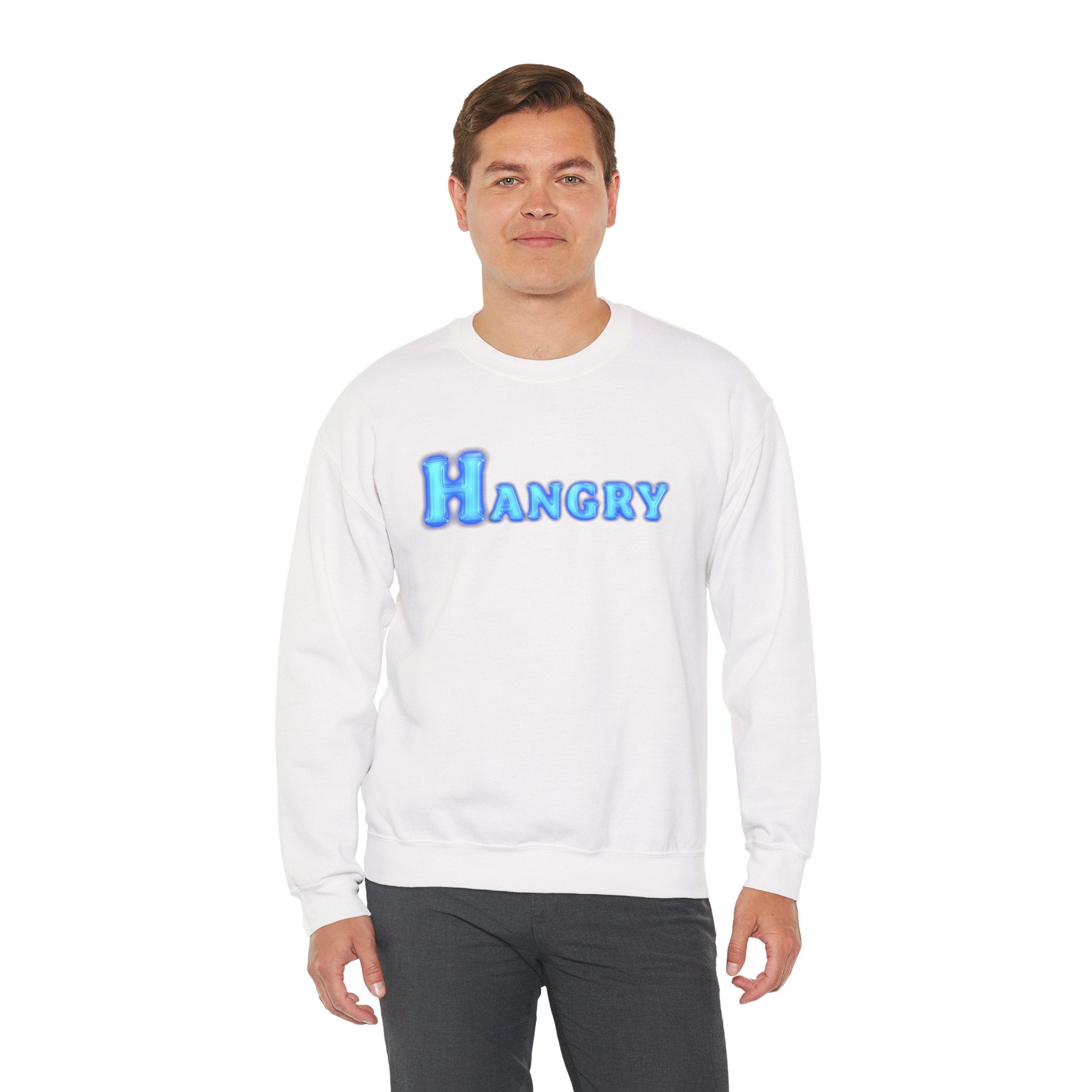 Cozy Hangry Crewneck Sweatshirt, Perfect for Food Lovers, Casual Wear, Gift for Friends, Cozy Style, Everyday Comfort