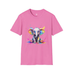 Cute Elephant Graphic T-Shirt, Fun Animal Tee, Gift for Animal Lovers, Casual Wear, Birthday, Eco-Friendly Cotton