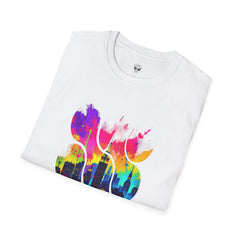 Vibrant Abstract Art T-Shirt | Unisex Graphic Tee, Casual Wear, Birthday Gift, Art Lovers Gift, Unique Fashion Statement
