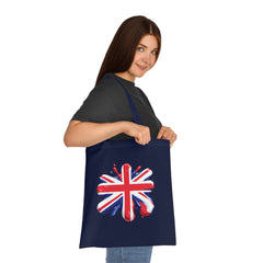 Union Jack Cotton Tote Bag, British Flag Tote, Eco-Friendly Shopping Bag, Travel and Everyday Use Bag, Gift for Patriots