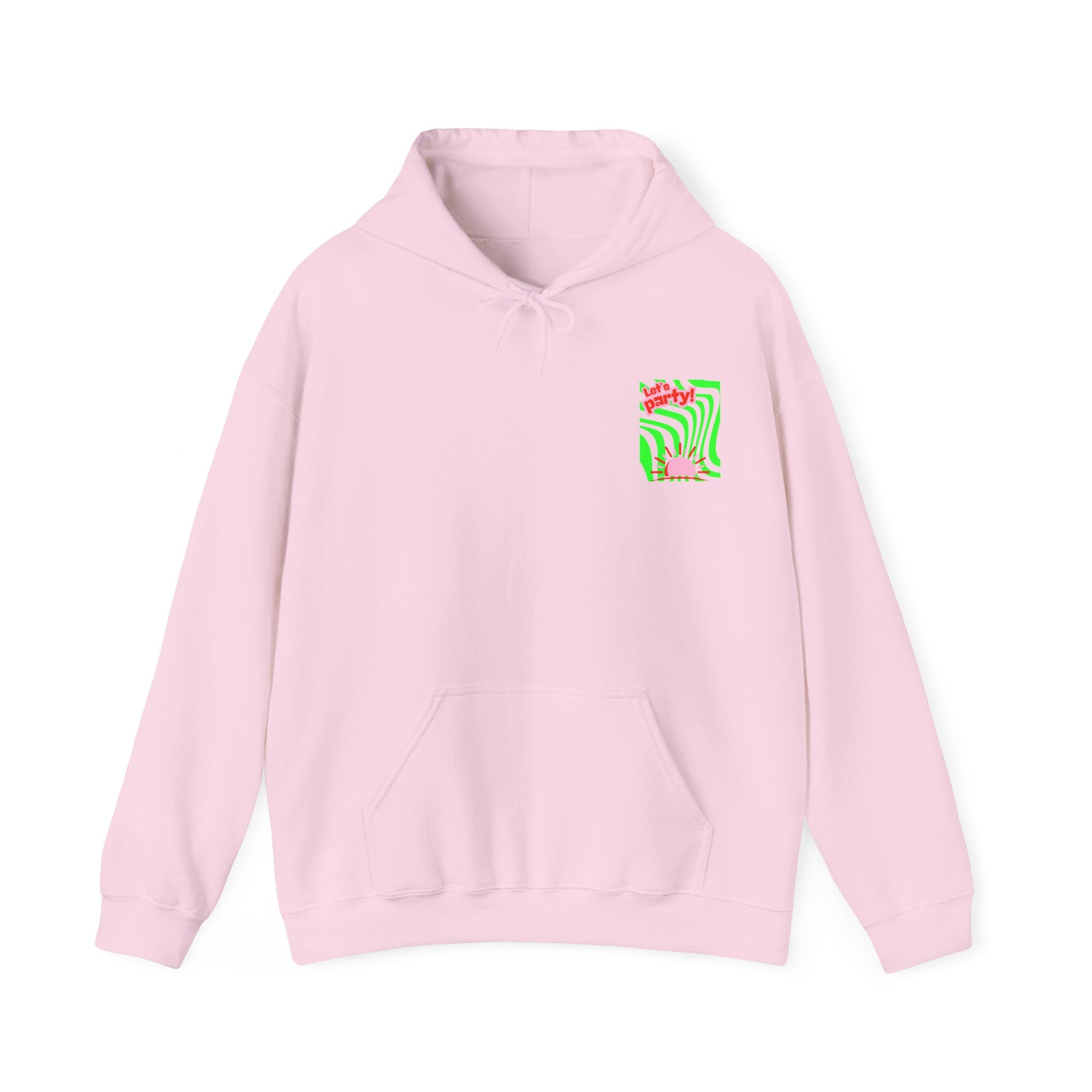 Colorful Party-Themed Hooded Sweatshirt – Perfect for Celebrations, Casual Wear, Gifts, Festivals, Unisex Style