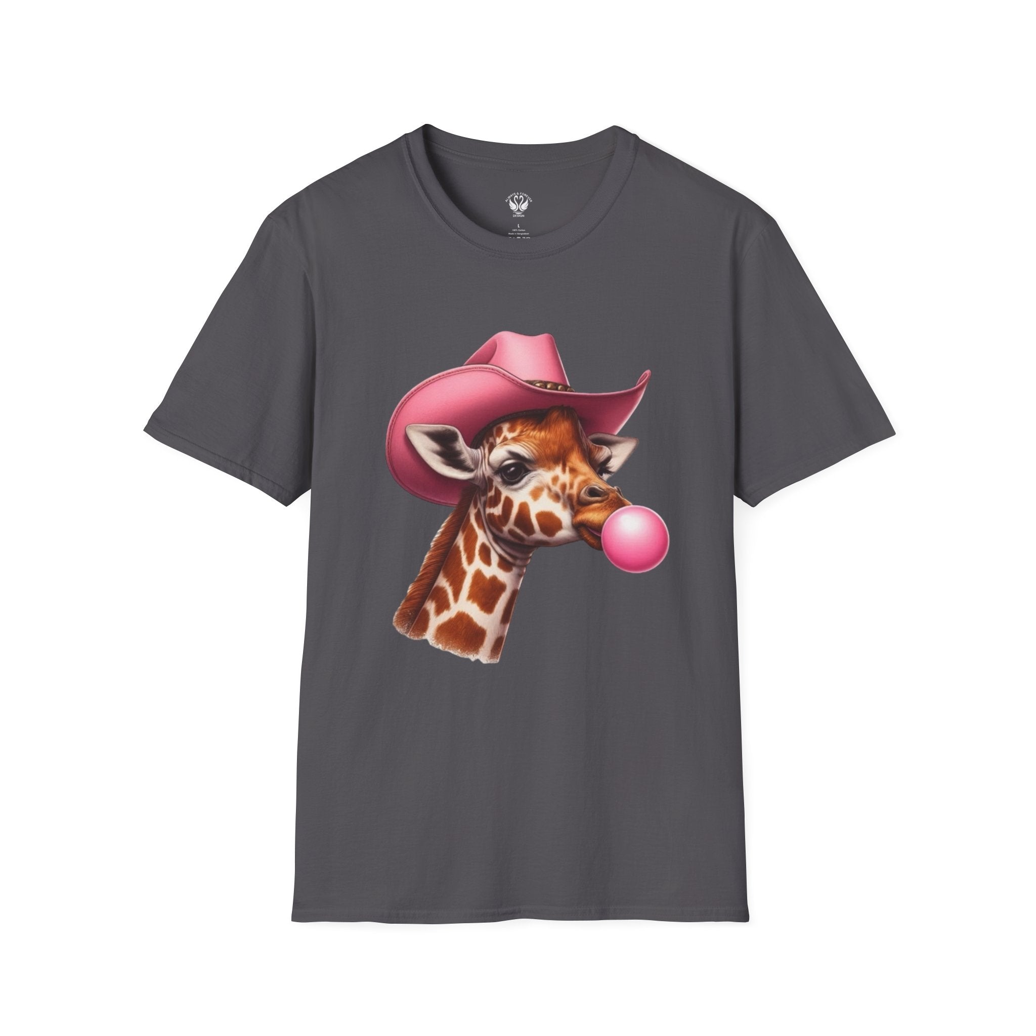 Whimsical Giraffe T-Shirt, Fun Casual Tee, Gifts for Animal Lovers, Birthday Apparel, Cute Graphic Shirt