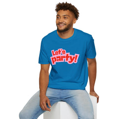 Let's Party! Unisex Softstyle T-Shirt - Fun Casual Wear for Celebrations, Birthdays, Festivals, Everyday Comfort