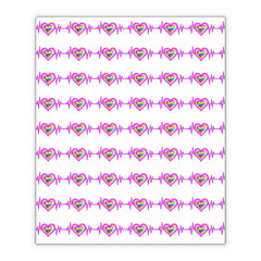 Colorful Heartbeat Gift Wrapping Paper Sheets - Perfect for Celebrations & Special Occasions