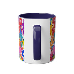 Vibrant Handprint Coffee Mug - 11oz Colorful Gift for Kids & Families