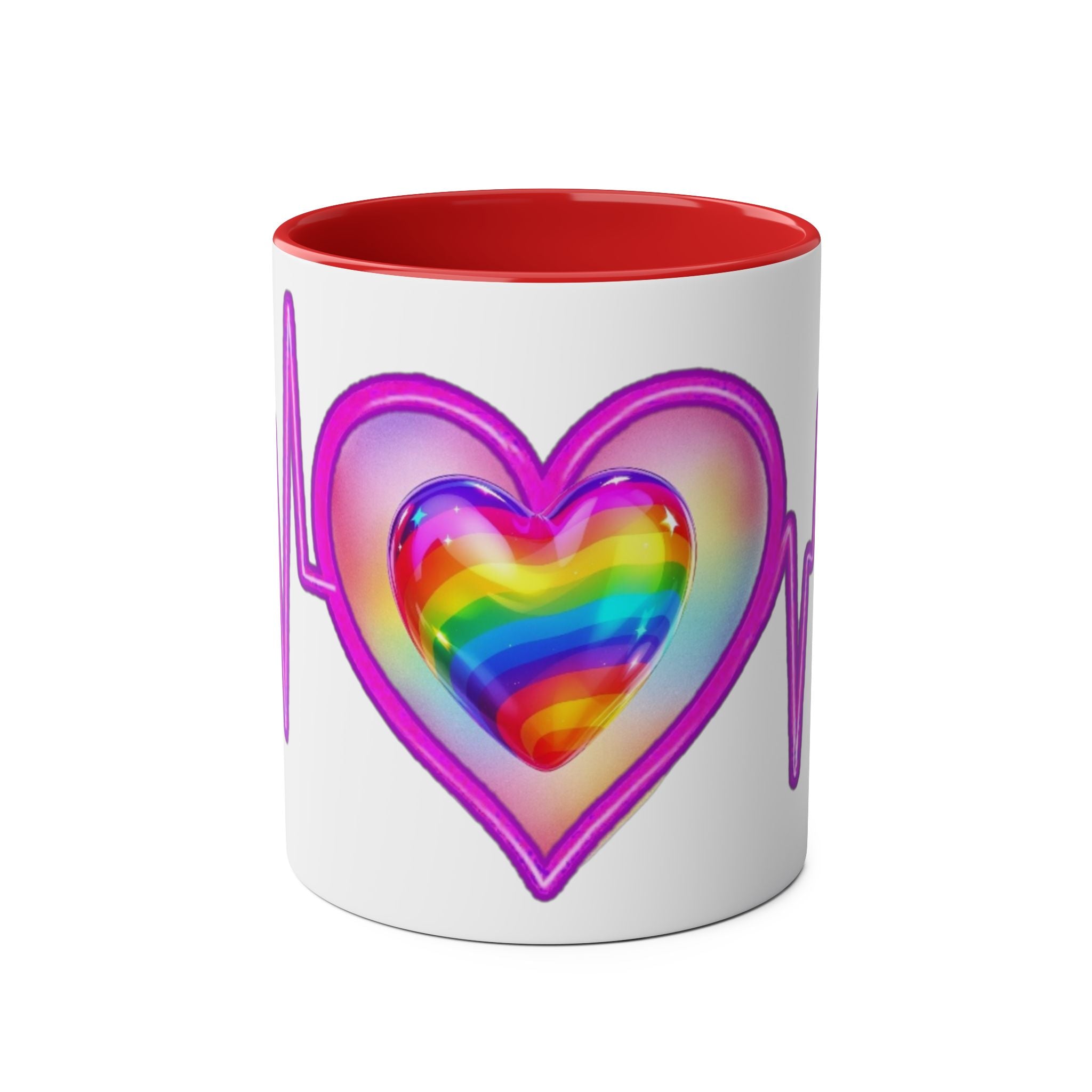 Vibrant Heartbeat Coffee Mug, Rainbow Heart Mug, Colorful Gift for LGBTQ+ Pride, Cute Coffee Cup for Heartfelt Moments, Artistic Mug [...]