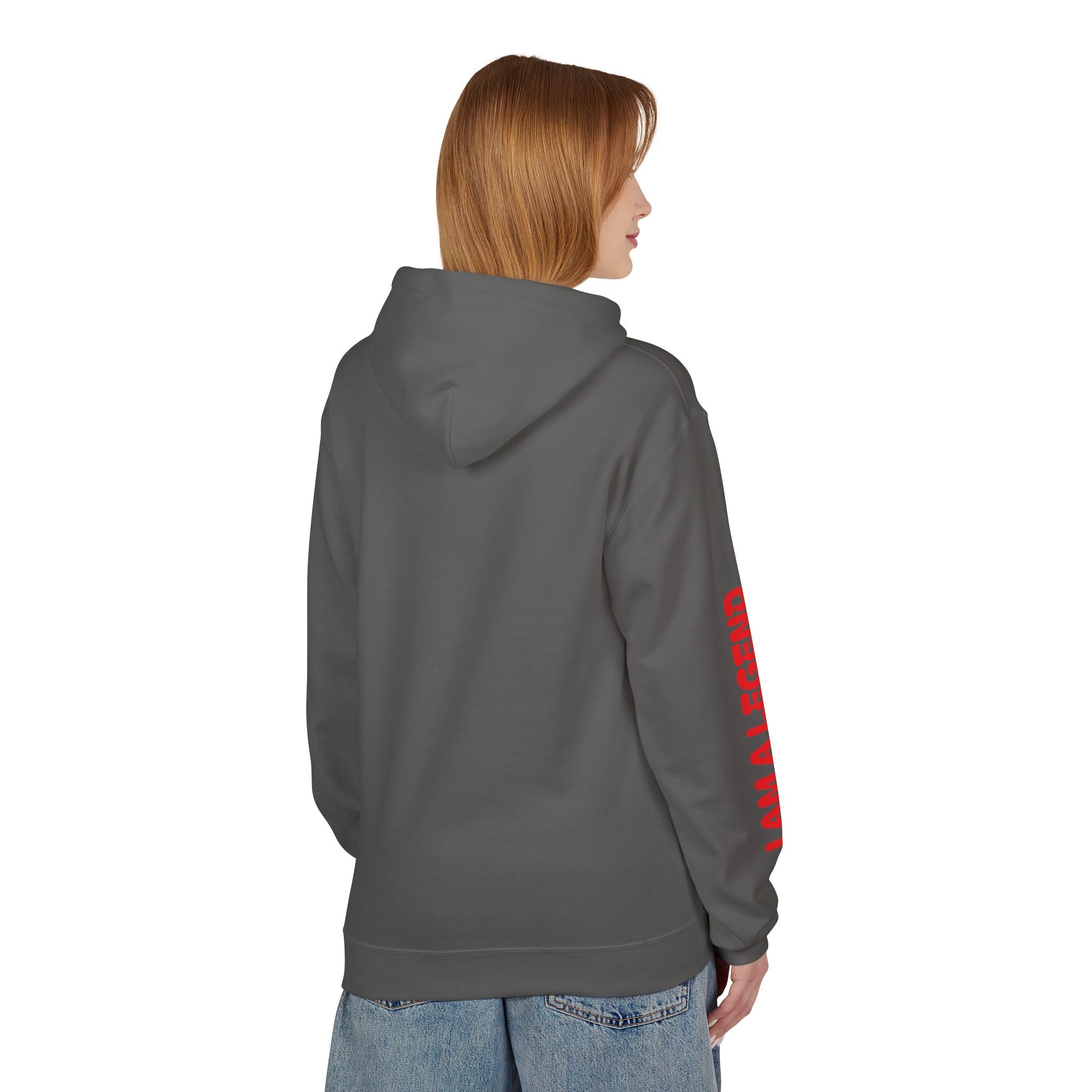 Legendary Spirit Hoodie - Unisex Fleece Sweatshirt, Motivational Gift, Trendy Streetwear, Perfect for Casual Days, Unique Statement Piece