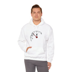Fuel Gauge Graphic Hoodie, Unisex Sweatshirt for Gamers, Cozy Gift for Tech Lovers, Perfect for Casual Wear, Comfy Everyday Hoodie