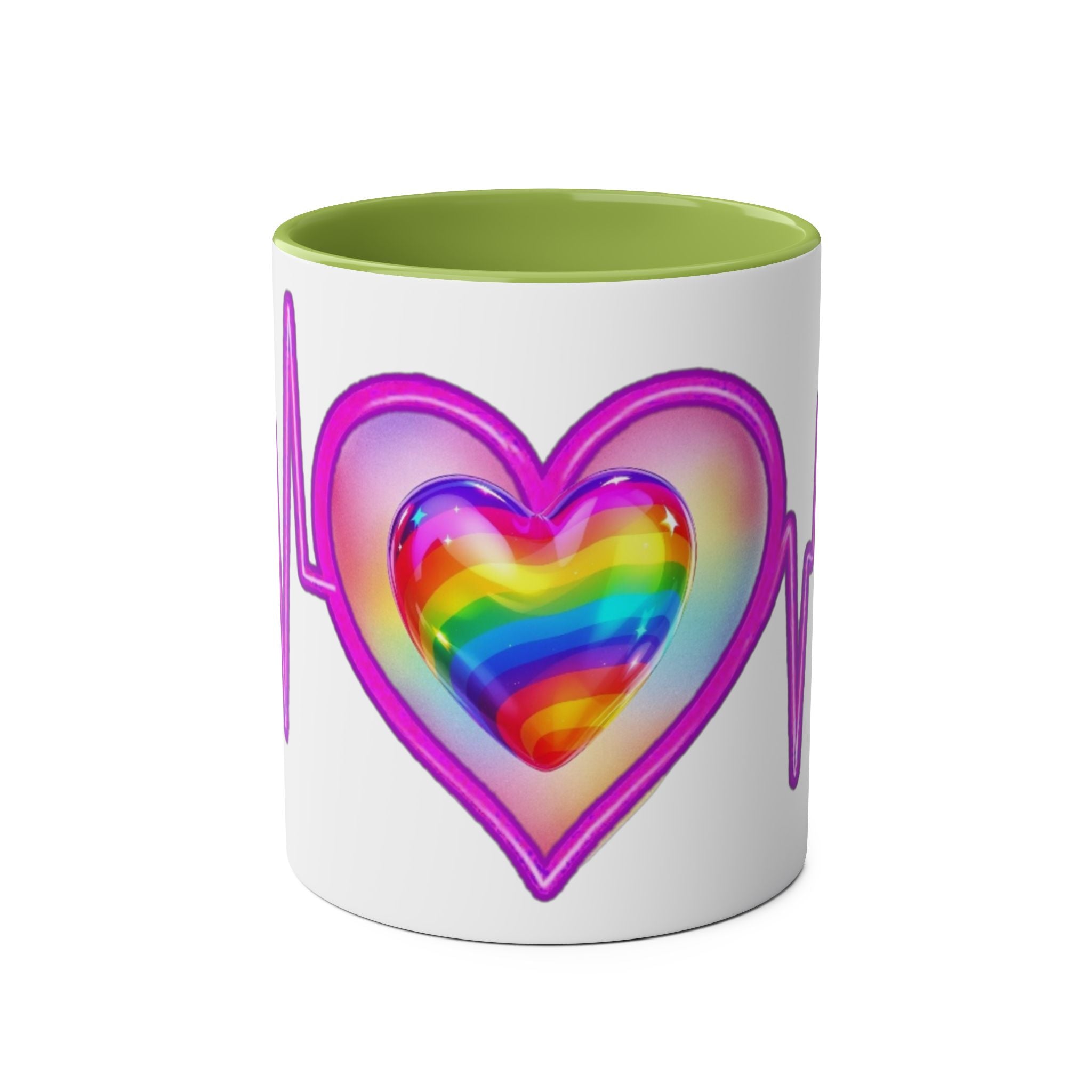 Vibrant Heartbeat Coffee Mug, Rainbow Heart Mug, Colorful Gift for LGBTQ+ Pride, Cute Coffee Cup for Heartfelt Moments, Artistic Mug [...]