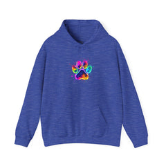 Colourful Paw Print Hoodie for Animal Lovers