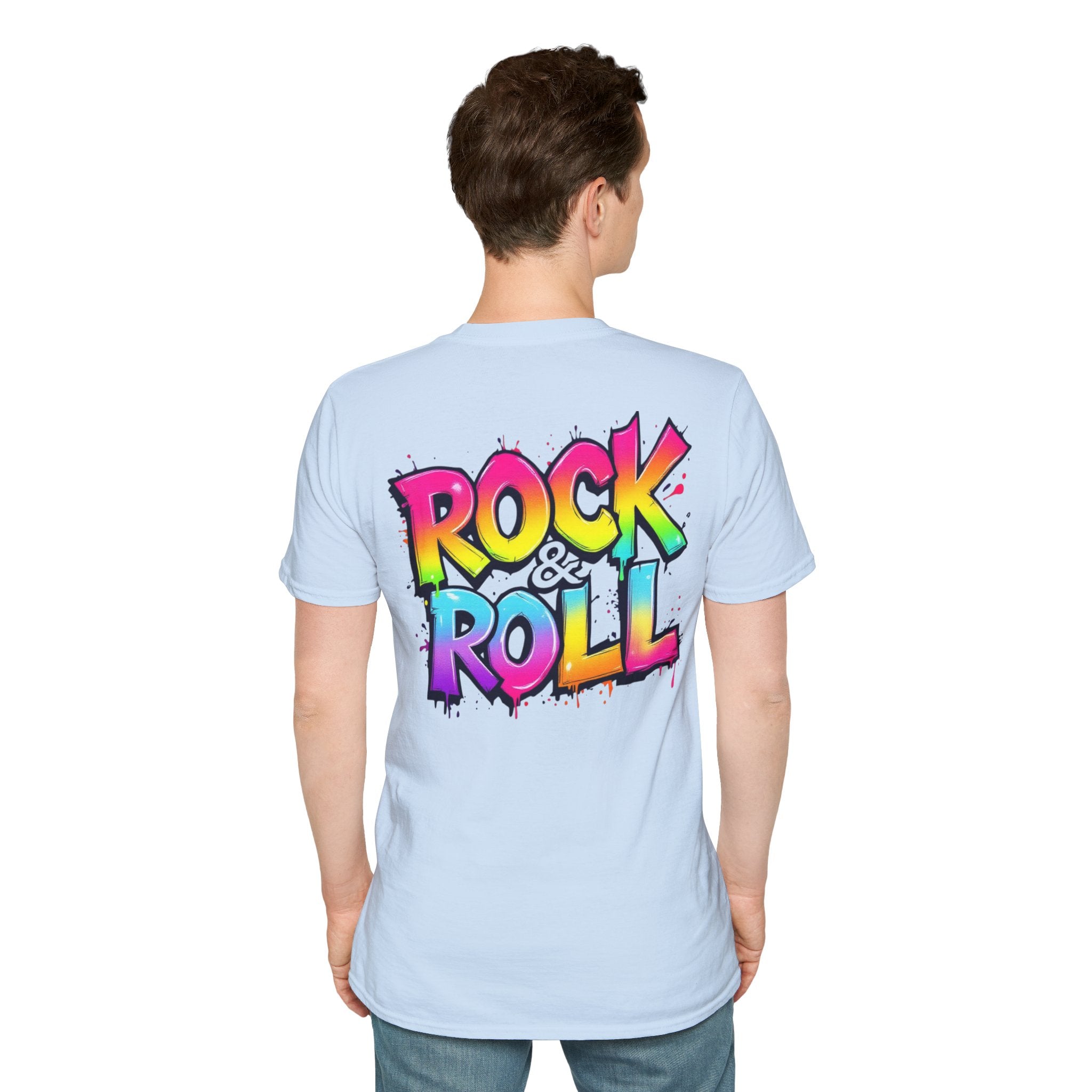 Colorful Rock & Roll Unisex T-Shirt, Vintage Music Tee, Festival Shirt, Gift for Music Lovers, Concert Apparel