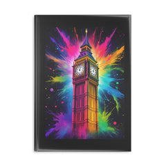 Vibrant Big Ben Hardcover Notebook - Colorful Puffy Cover Journal for Creative Minds