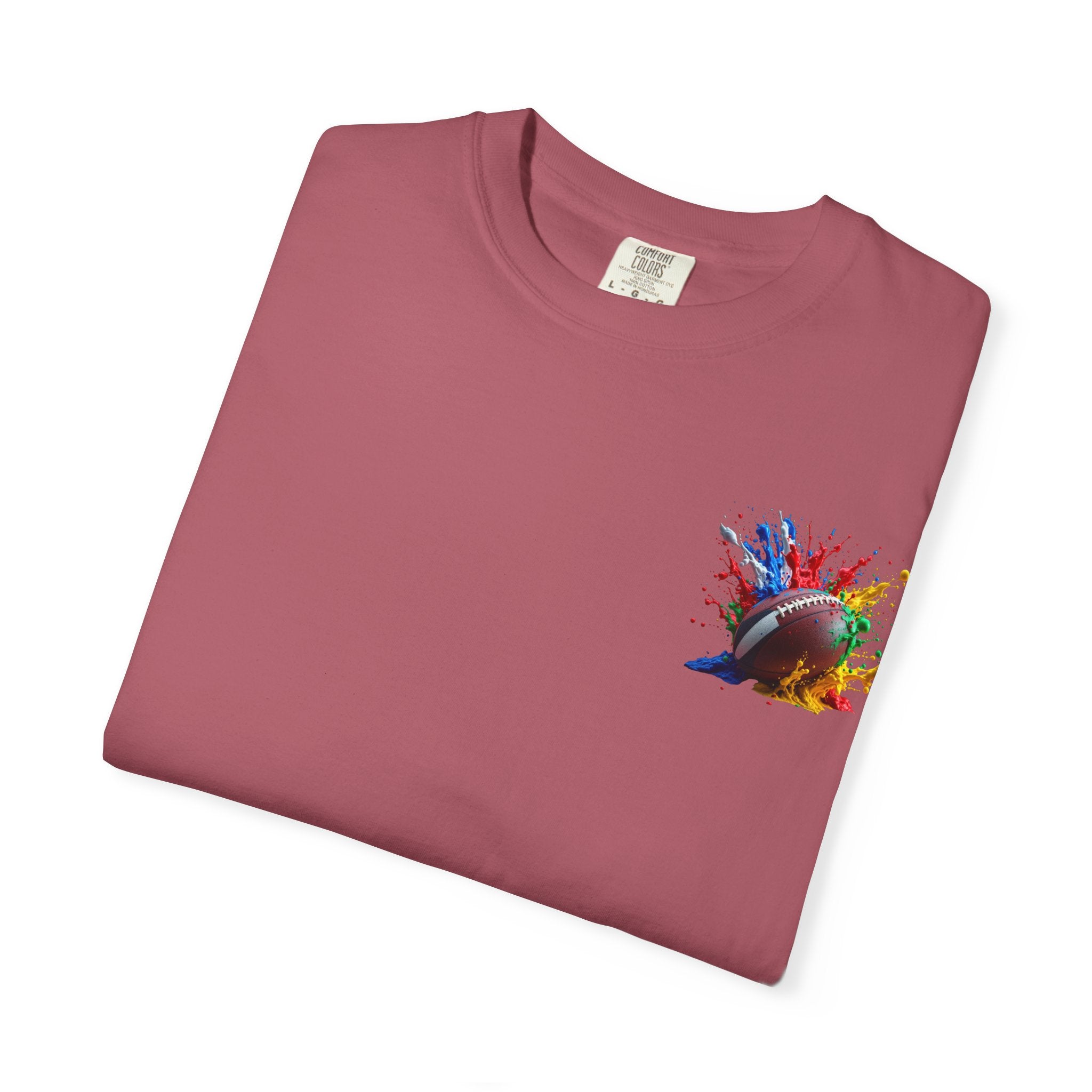 Rugby Ball Graphic T-Shirt, Unisex Vintage Tee, Perfect for Festivals, Beach Days, and Casual Wear, Gift for Sun Lovers