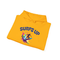 Surf's Up Unisex Heavy Blend Hooded Sweatshirt - Vibrant Beachwear for Surfers