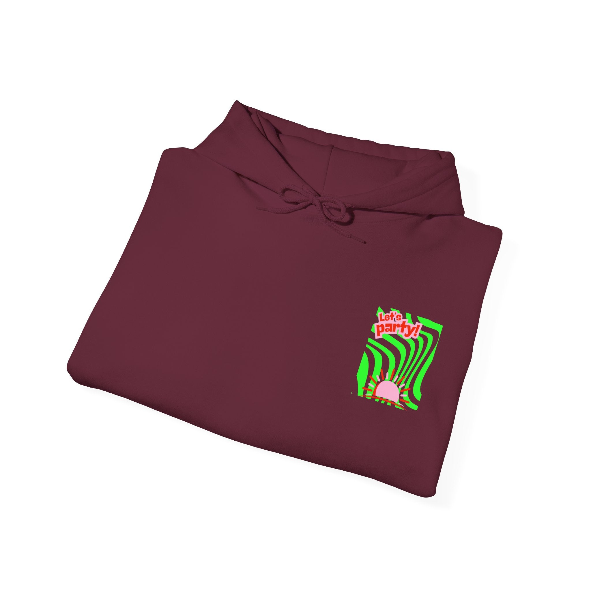 Colorful Party-Themed Hooded Sweatshirt – Perfect for Celebrations, Casual Wear, Gifts, Festivals, Unisex Style