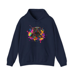 Colorful Artistic Sweatshirt, Unisex Hoodie, Vibrant Design Hoodie, Cozy Pullover, Perfect Gift for Art Lovers