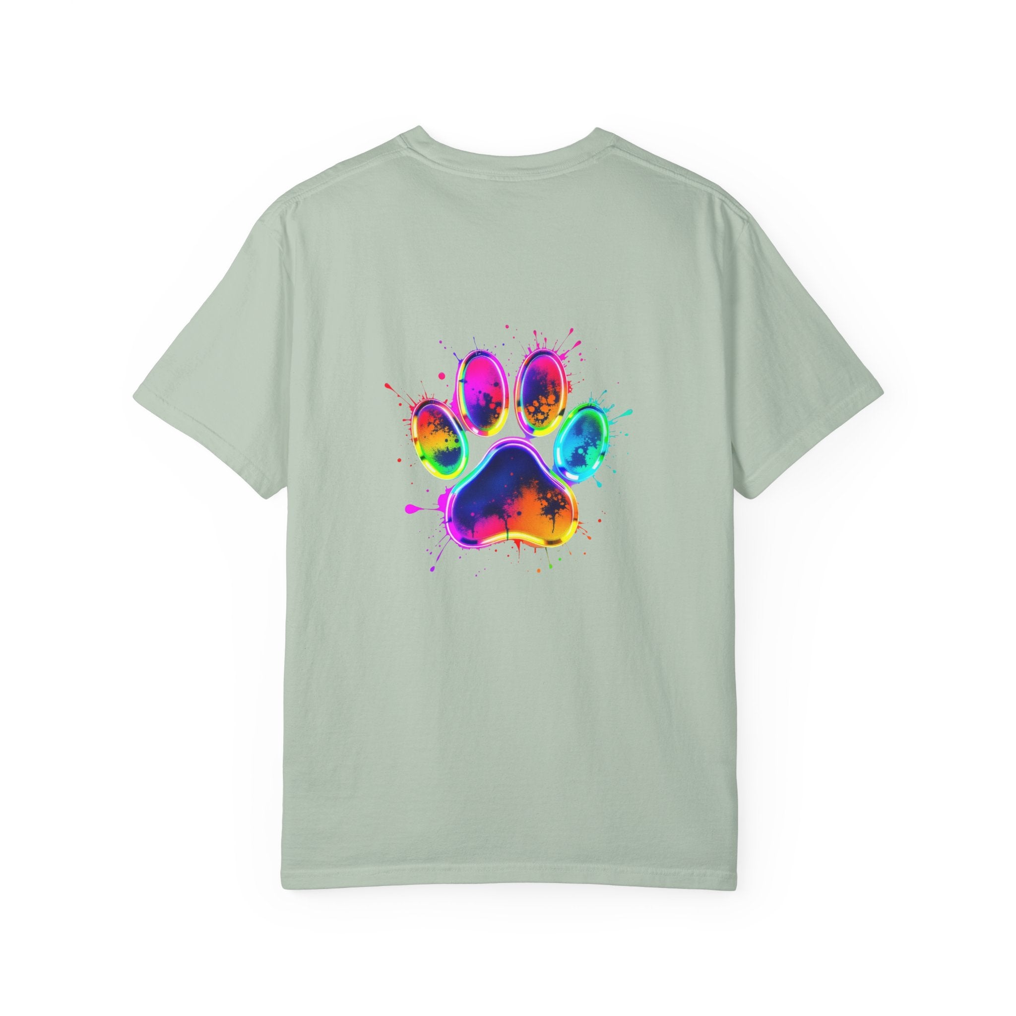 Paw print Graphic T-Shirt, Unisex Vintage Tee, Perfect for Festivals, Beach Days, and Casual Wear, Gift for Sun Lovers