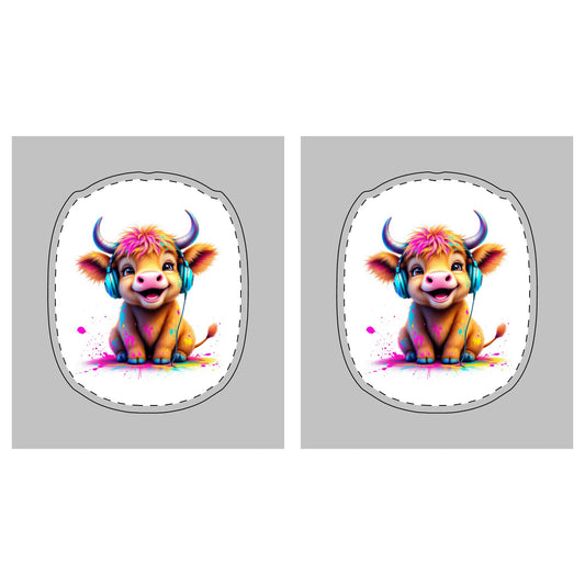 Cute Cow AirPod Max Cases with Headphones Design