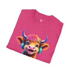 Cute Cow Graphic T-Shirt, Fun Animal Tee, Unisex Casual Wear, Gift for Cow Lovers, Trendy Summer Shirt