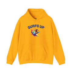 Surf's Up Unisex Heavy Blend Hooded Sweatshirt - Vibrant Beachwear for Surfers