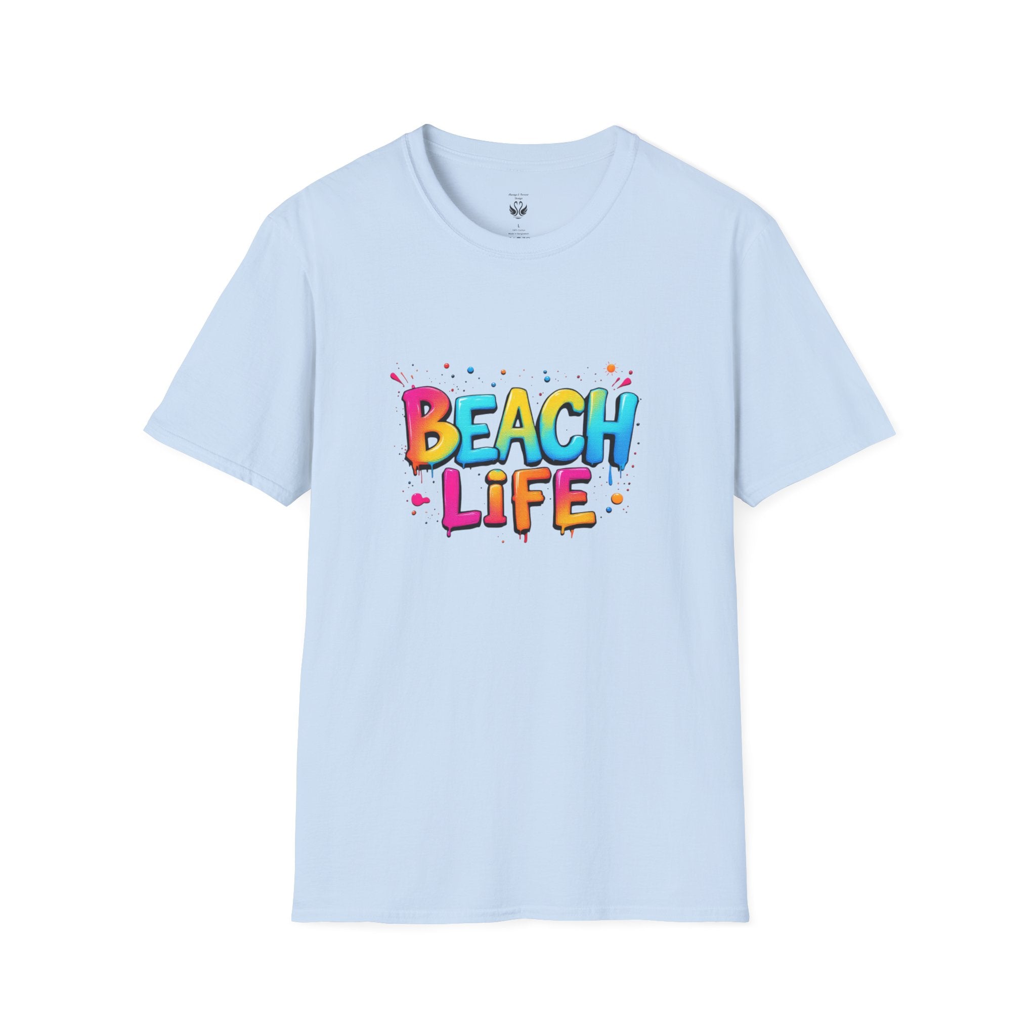 Beach Life Unisex Softstyle T-Shirt, Summer Vibes, Casual Wear, Beach Vacation, Gift for Beach Lovers