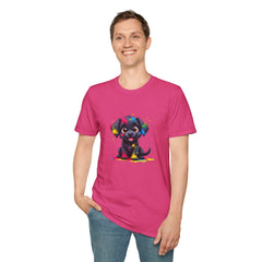 Cute Puppy Art Unisex T-Shirt, Dog Lover Shirt, Pet Parent Gift, Casual Wear, Funny Graphic Tee