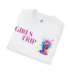 Girls Trip Unisex T-Shirt, Softstyle Tee for Friends, Vacation Apparel, Travel Gear, Girls Night Out, Fun Gifts