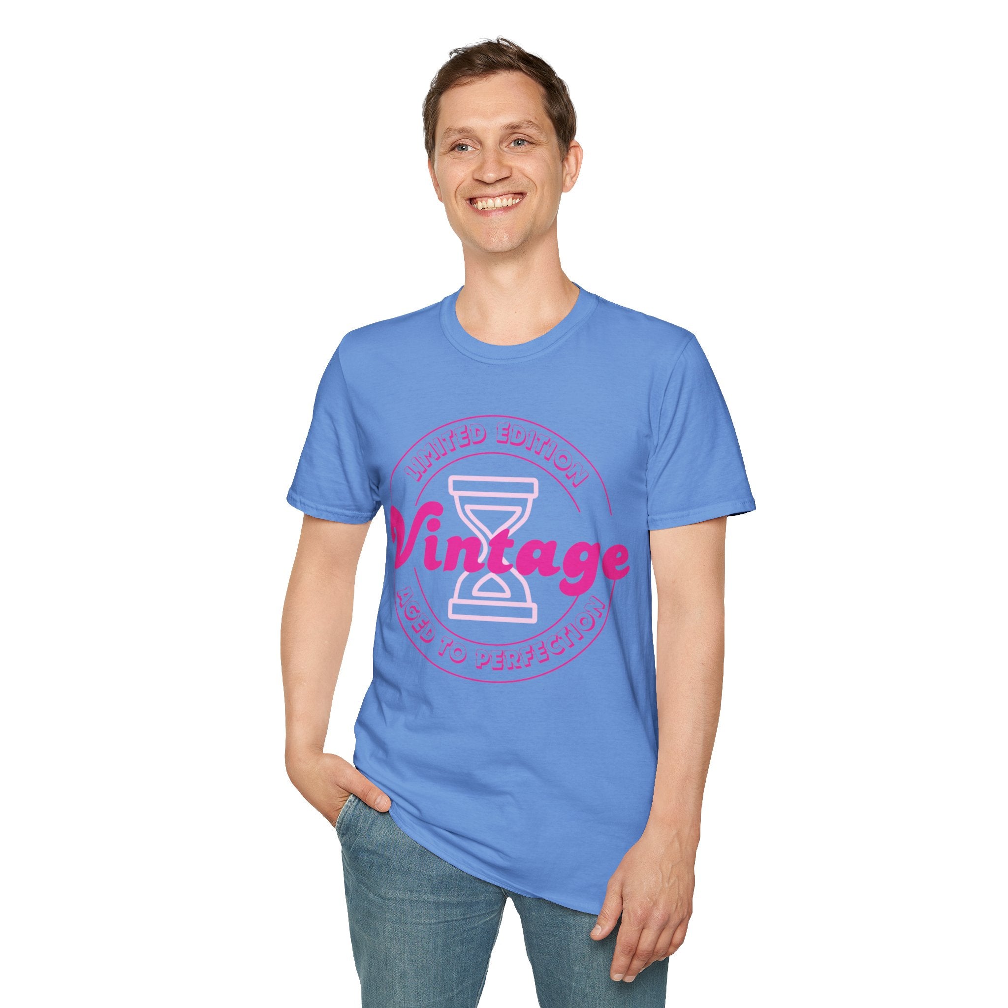 Vintage Inspired Unisex Softstyle T-Shirt - Perfect for Retro Lovers, Casual Outings, Birthdays, Anniversaries, Gift Ideas